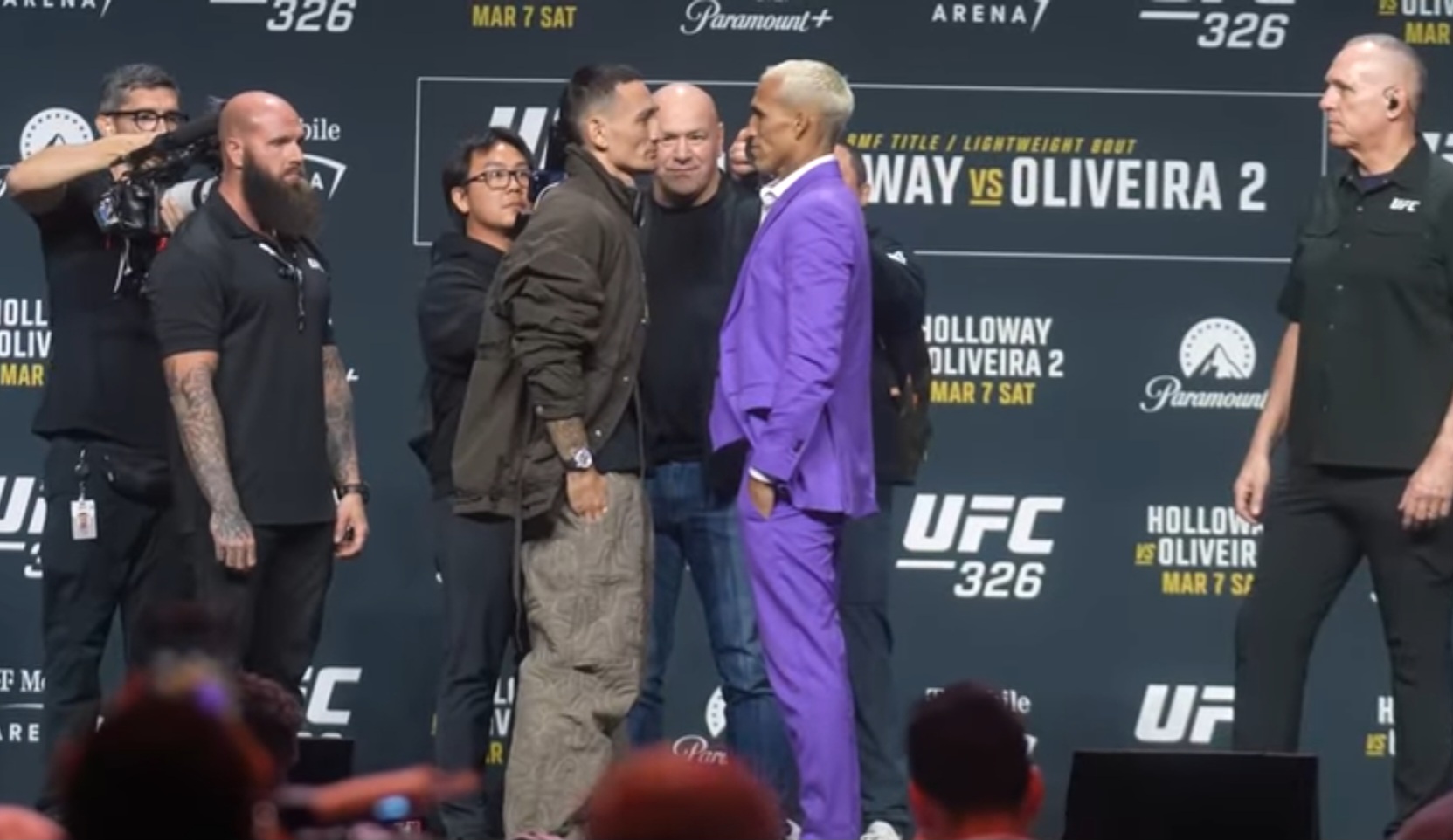 هولواي وأوليفيرا يتواجهان مجددًا على لقب “BMF” في الحدث الرئيسي لبطولة يو إف سي 326