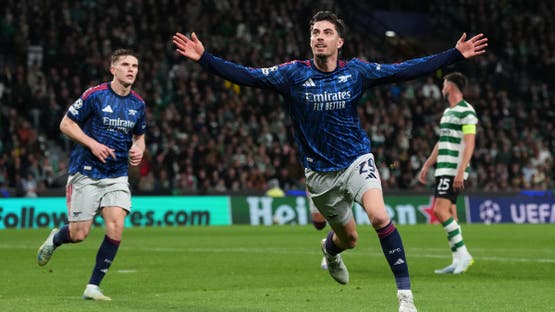 أرسنال يحقق فوزًا ثمينًا على سبورتينغ لشبونة في ذهاب ربع نهائي دوري أبطال أوروبا