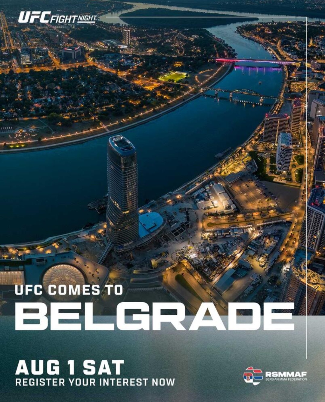 UFC تحط الرحال في صربيا لأول مرة بحدث تاريخي في بلغراد خلال أغسطس