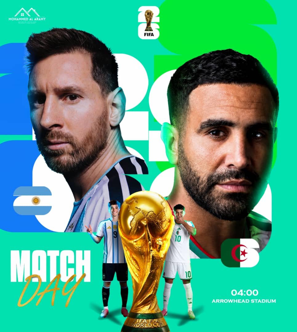 اليوم السادس في كأس العالم 2026.. الجزائر أمام اختبار بطل العالم وفرنسا تواجه السنغال