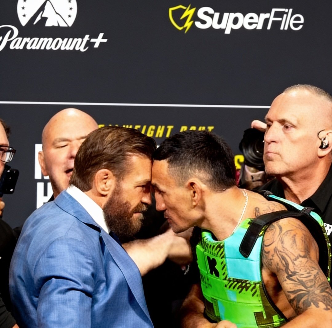 اشتباك ساخن بين كونور ماكغريغور وماكس هولواي في المواجهة الأولى قبل UFC 329