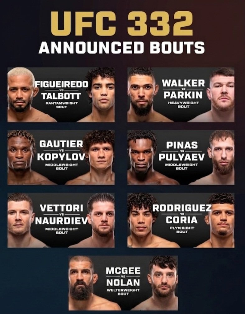 UFC 332 يكتمل تدريجيًا.. نزالات جديدة تنضم إلى بطاقة الحدث في سولت ليك سيتي