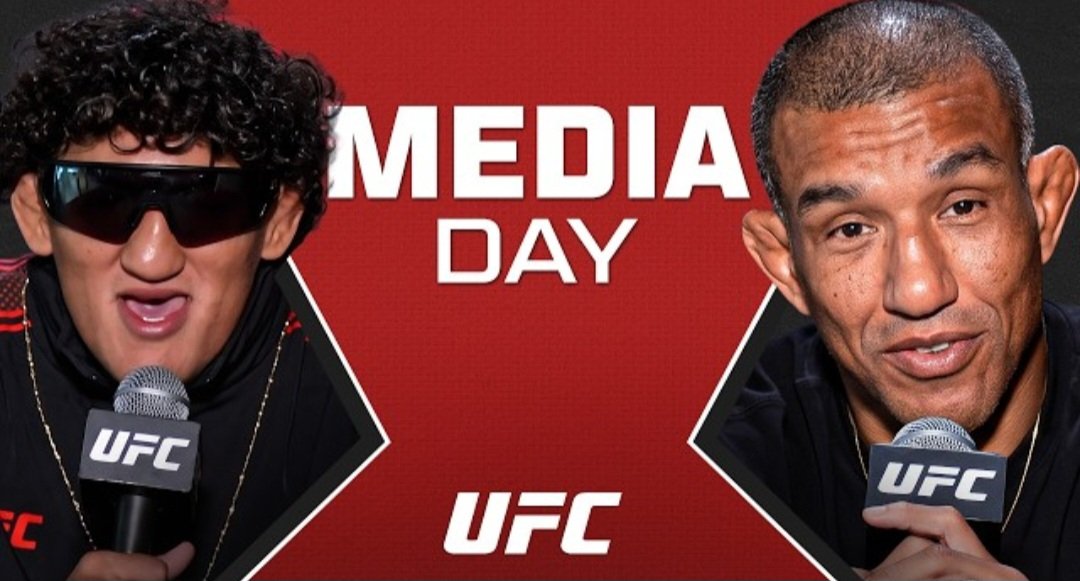 راؤول روساس جونيور وراوني بارسيلوس يتحدثان للإعلام قبل النزال الرئيسي لـUFC Vegas 121